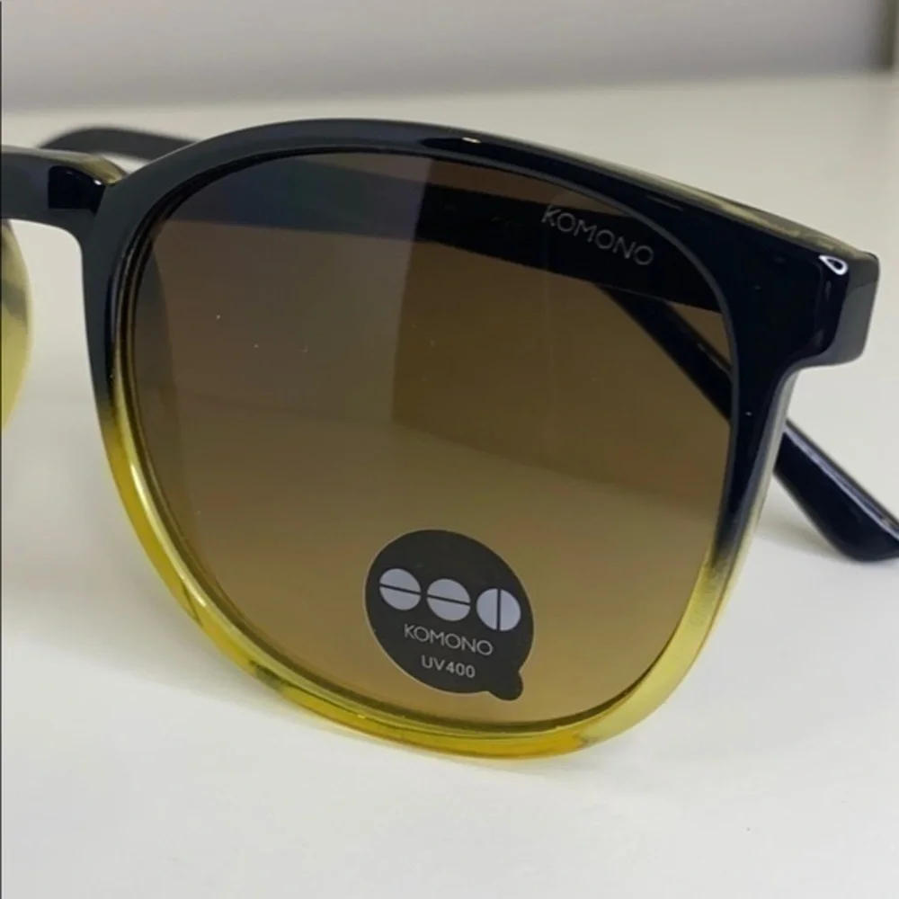 Komono Urkel Black/ Yellow New Sunglasses